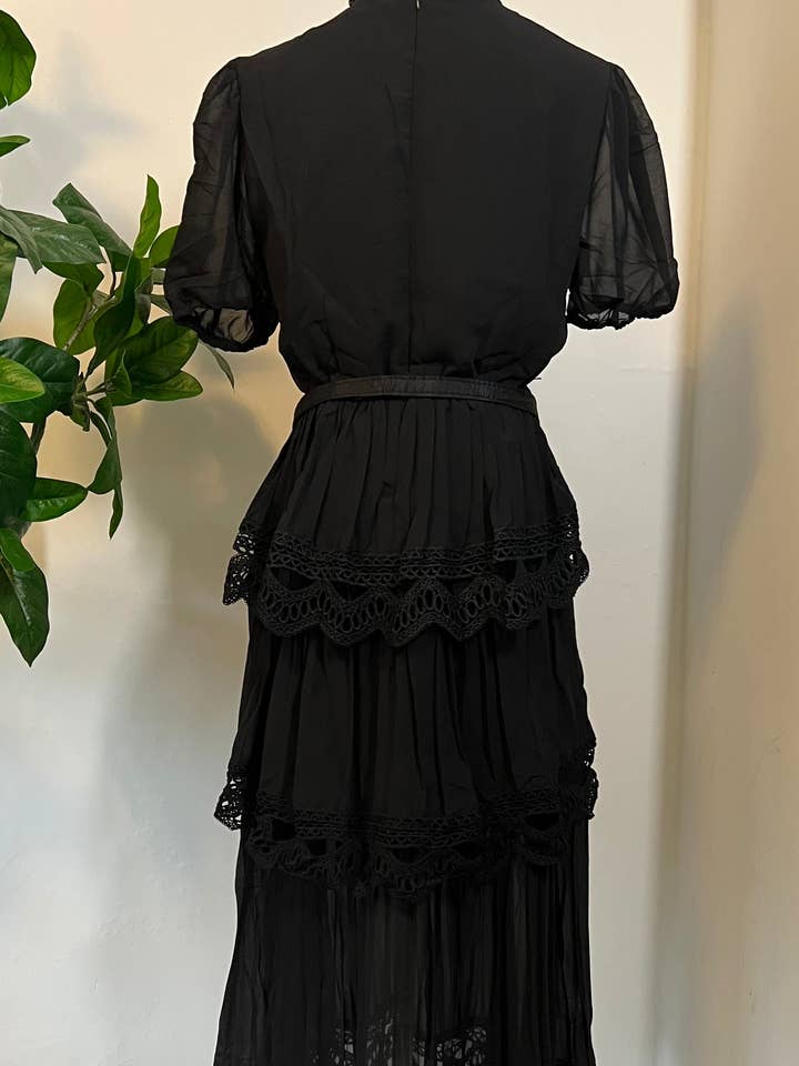 Witchwood Bags - Wholesale Dress – Women's - Annabel - Romantic Cottage Goth Tiered Dress - Pre-ORDER8