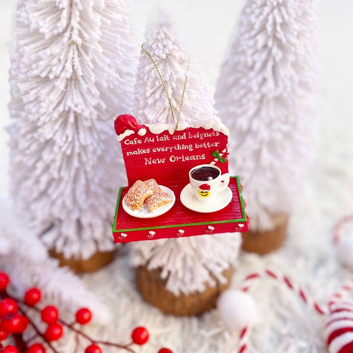Cafe Au Lait And Beignets Ornament and other Purchase Wholesale mini beignets les délices des 7 vallées. Free Returns & Net 60 Terms on Faire trending on Faire.