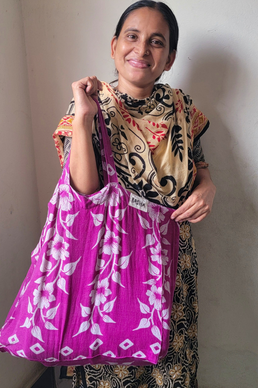 Basha Boutique - Wholesale Gift Bag - Recycled Sari Gift Bag, Extra Large6