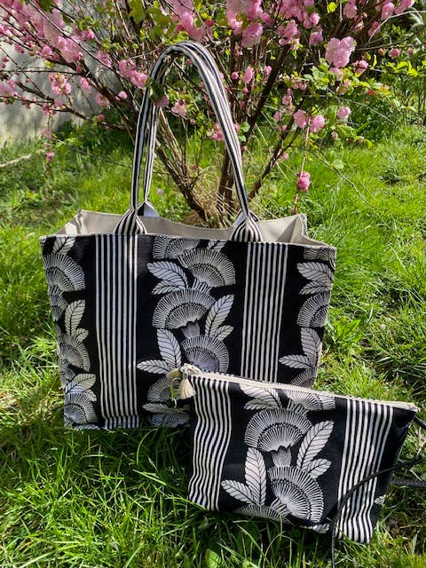 Amber printed tote bag for wholesale by Atelier De La Varangue