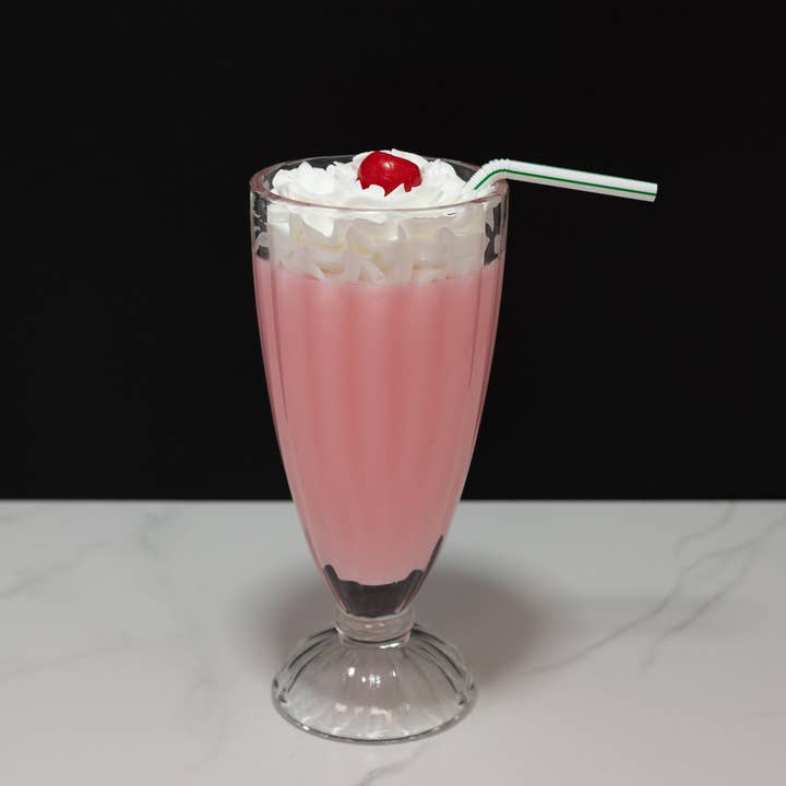 Just Dough It! Fake Foods - Venta al por mayor Artículo decorativo de mesa - Batido de fresa falso0