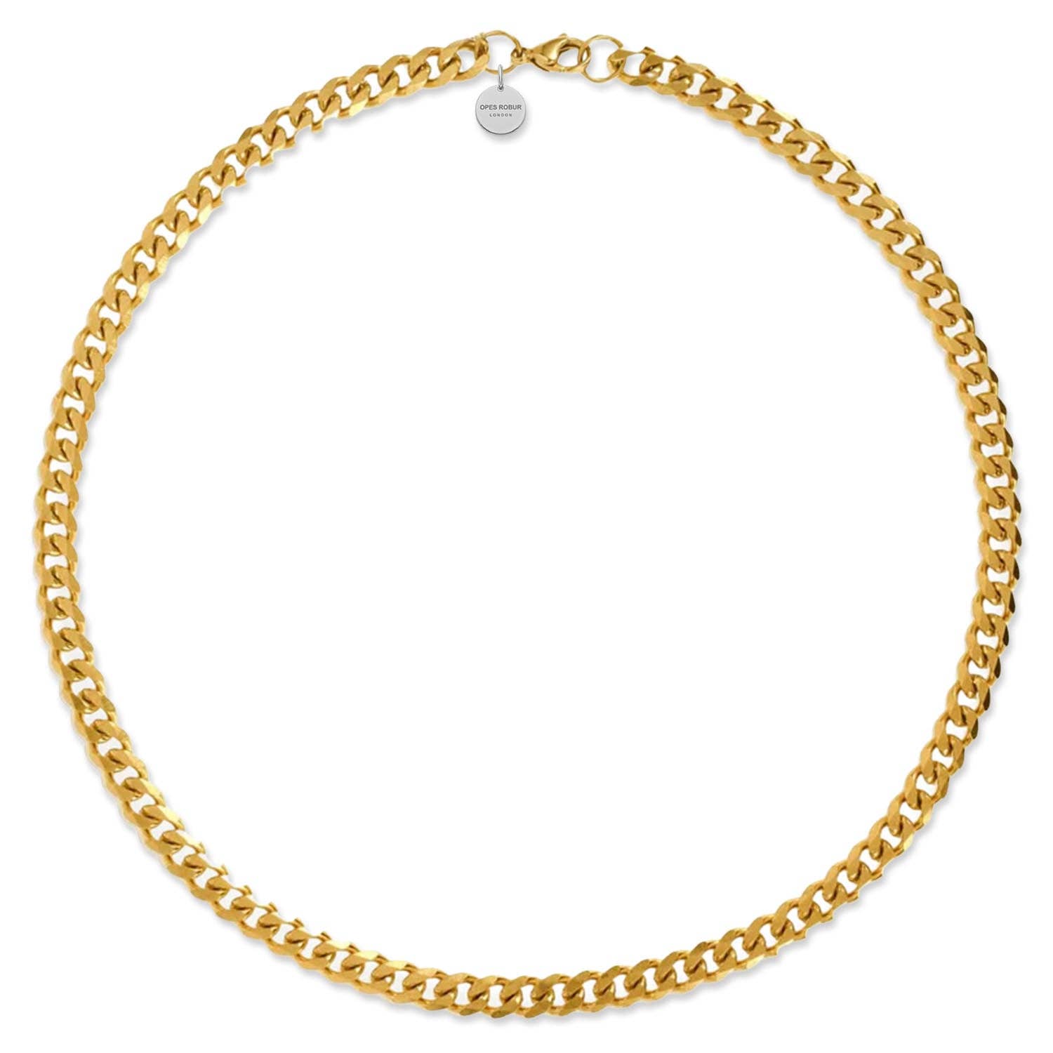 OPES ROBUR – wholesale Link & chain necklace – THIN CUBAN - GOLD0