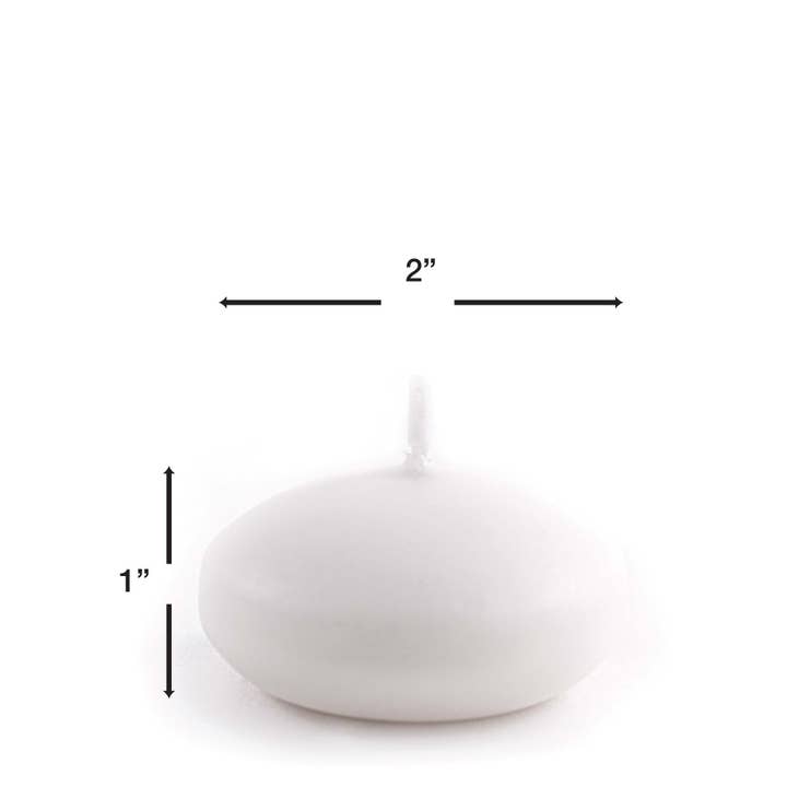 Portofino International Trading, USA - Wholesale Novelty Candle - 2 Inch Floating Candles - White - 4pc/pack