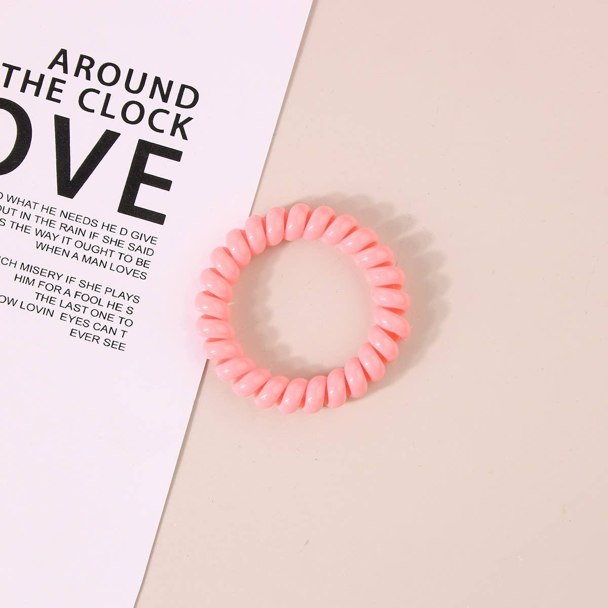 NINEXIS - Wholesale Hair Tie - CWAHA1108_Simple Phone Line Hair Tie  17