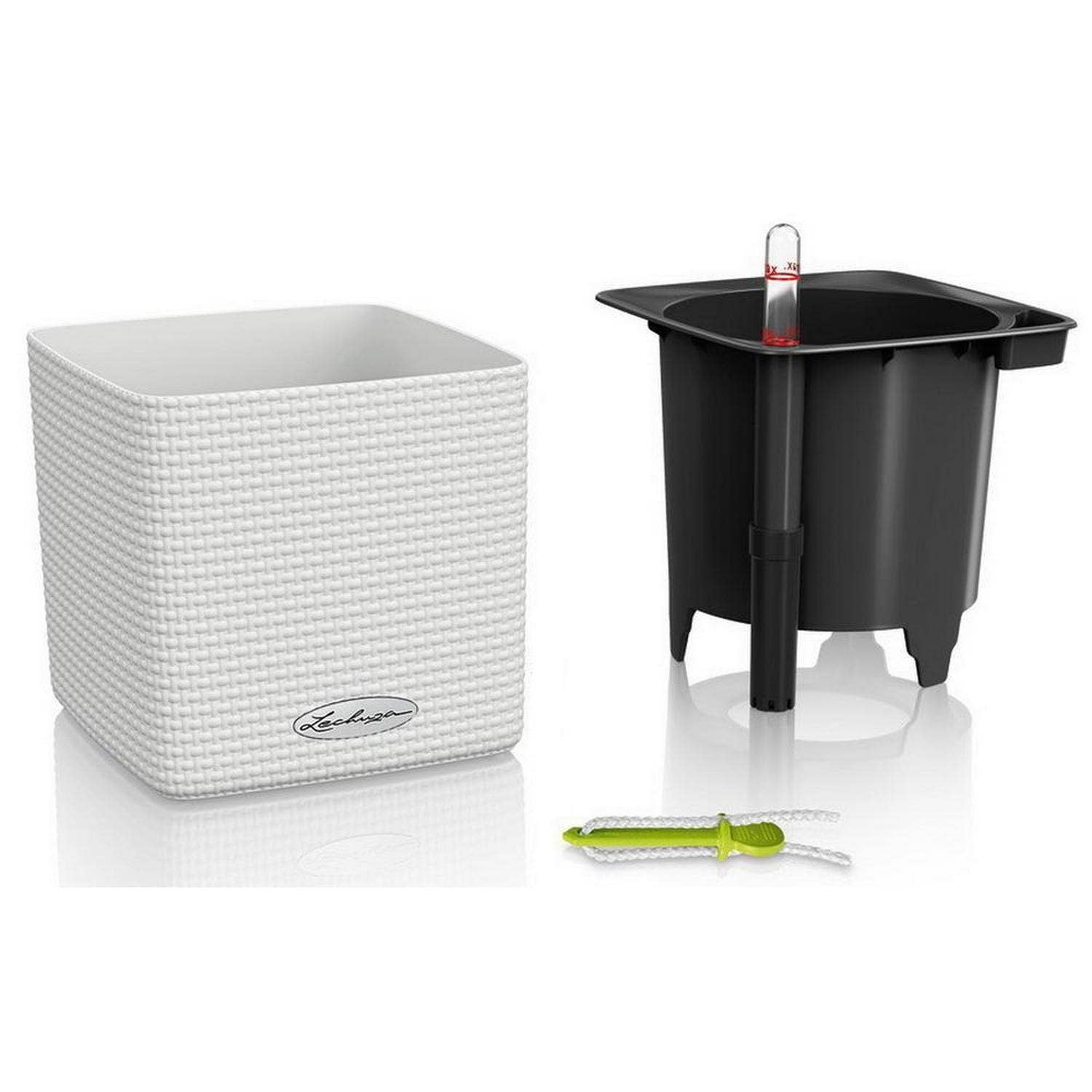 Lechuza Self Watering Planters – Engroshandel Plantekasse – LECHUZA CUBE farve poly harpiks tabel firkantet plantageejer14