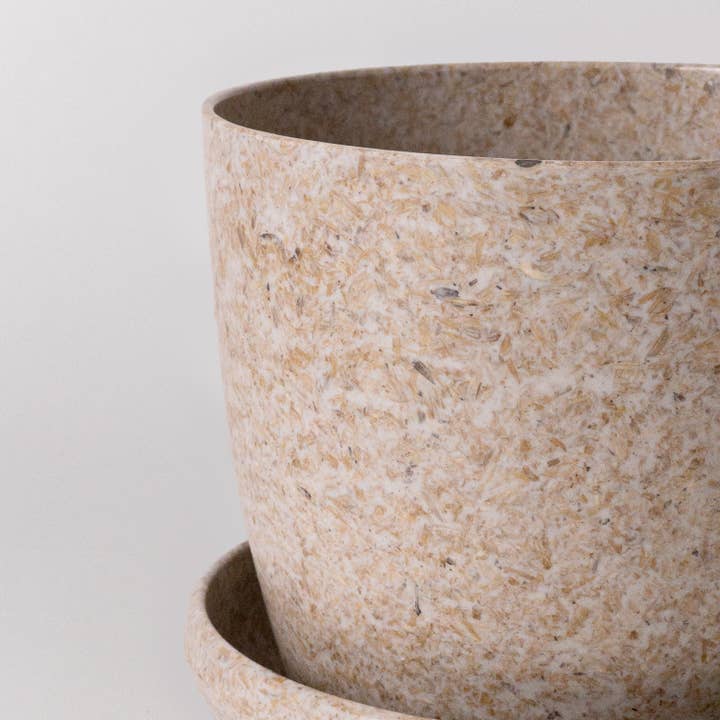 Kanso Designs - Wholesale Plant Pot - 7" Rice Husk Planter Pot
