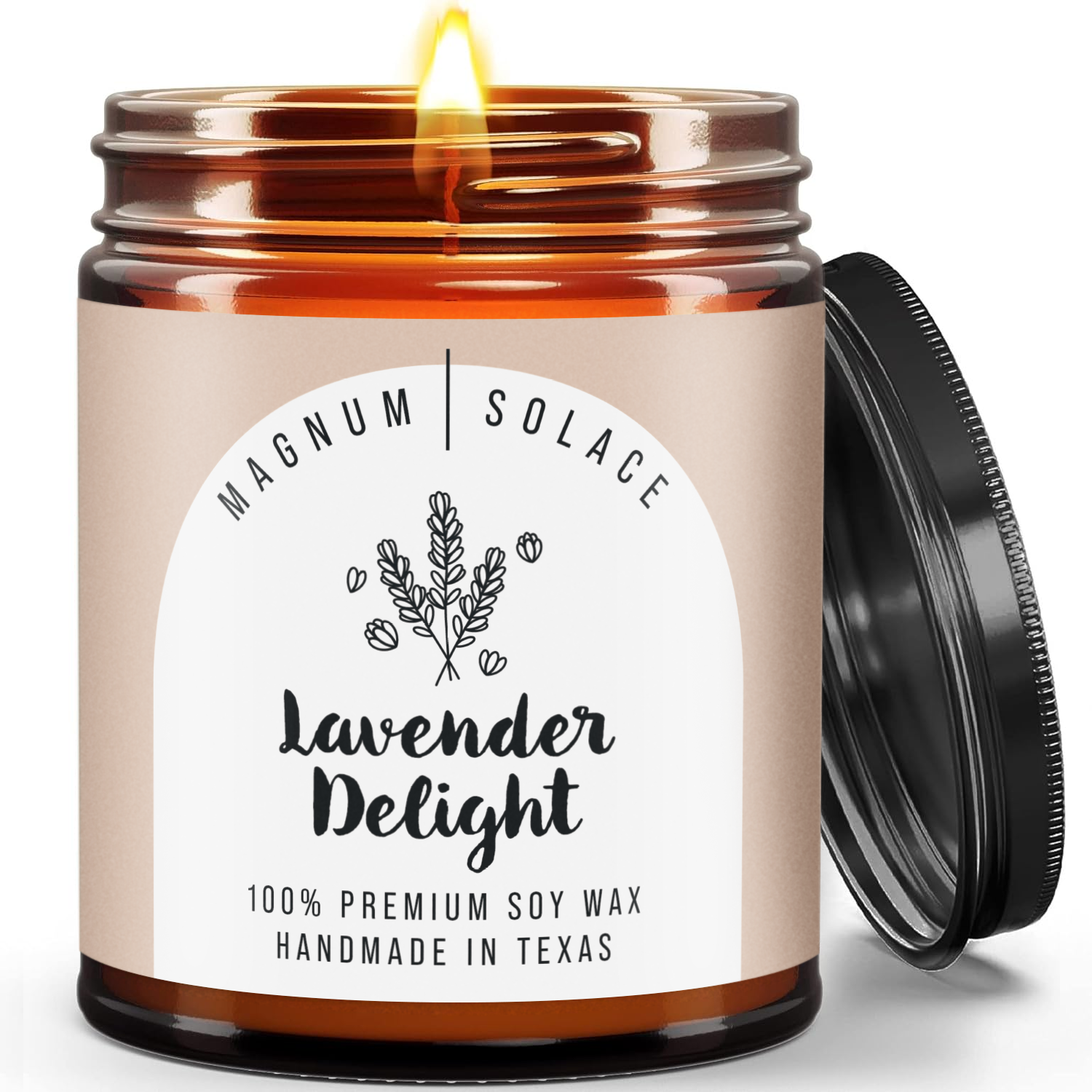 Magnum Solace - Wholesale Jar/Filled Candle - Fall & Christmas Holiday Candles - 100% Premium Soy Wax1