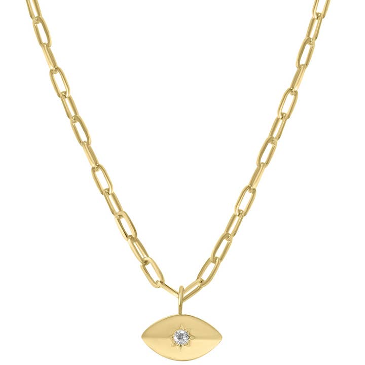 Evil Eye Starlight Necklace for wholesale by Liza Schwartz Jewelry