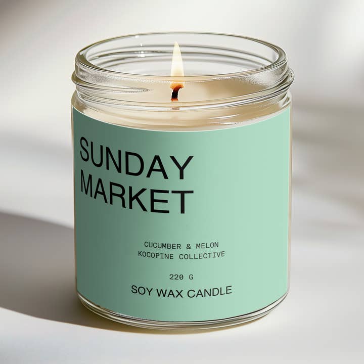 Zondagmarkt | Komkommer + Meloen | 220g voor wholesale door Kocopine Collective