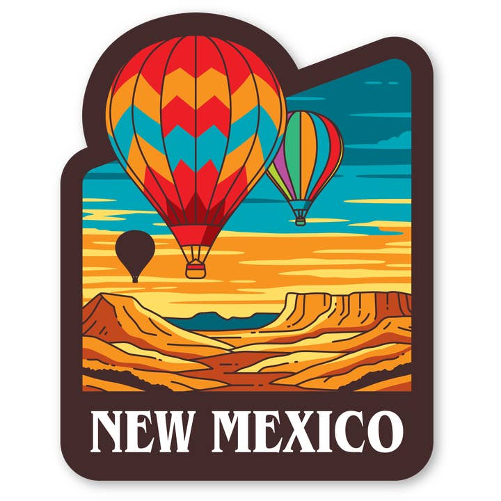 Desk Ornament - New Mexico State Badge 2 for wholesale by Morris Magnets