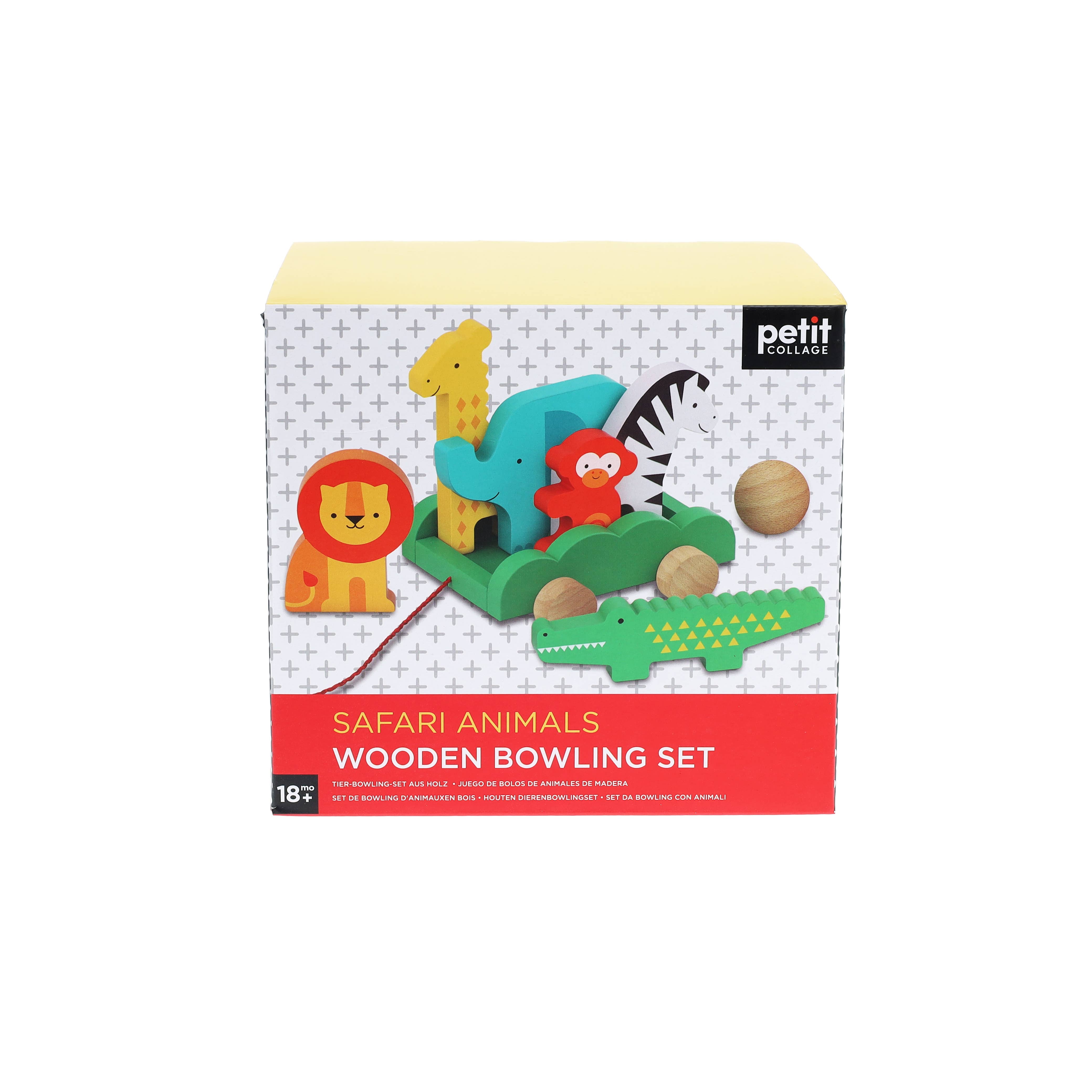 Chronicle Books - Wholesale Wood Toy - Kids - Safari Animals Wooden Bowling4