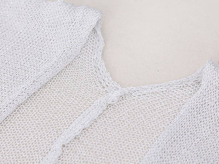 Rosa Clothing - Wholesale Swim Cover Up - Women's - Rose Gold Sparkle Sheer Kimono Beach Bikini CoverUp Robe14