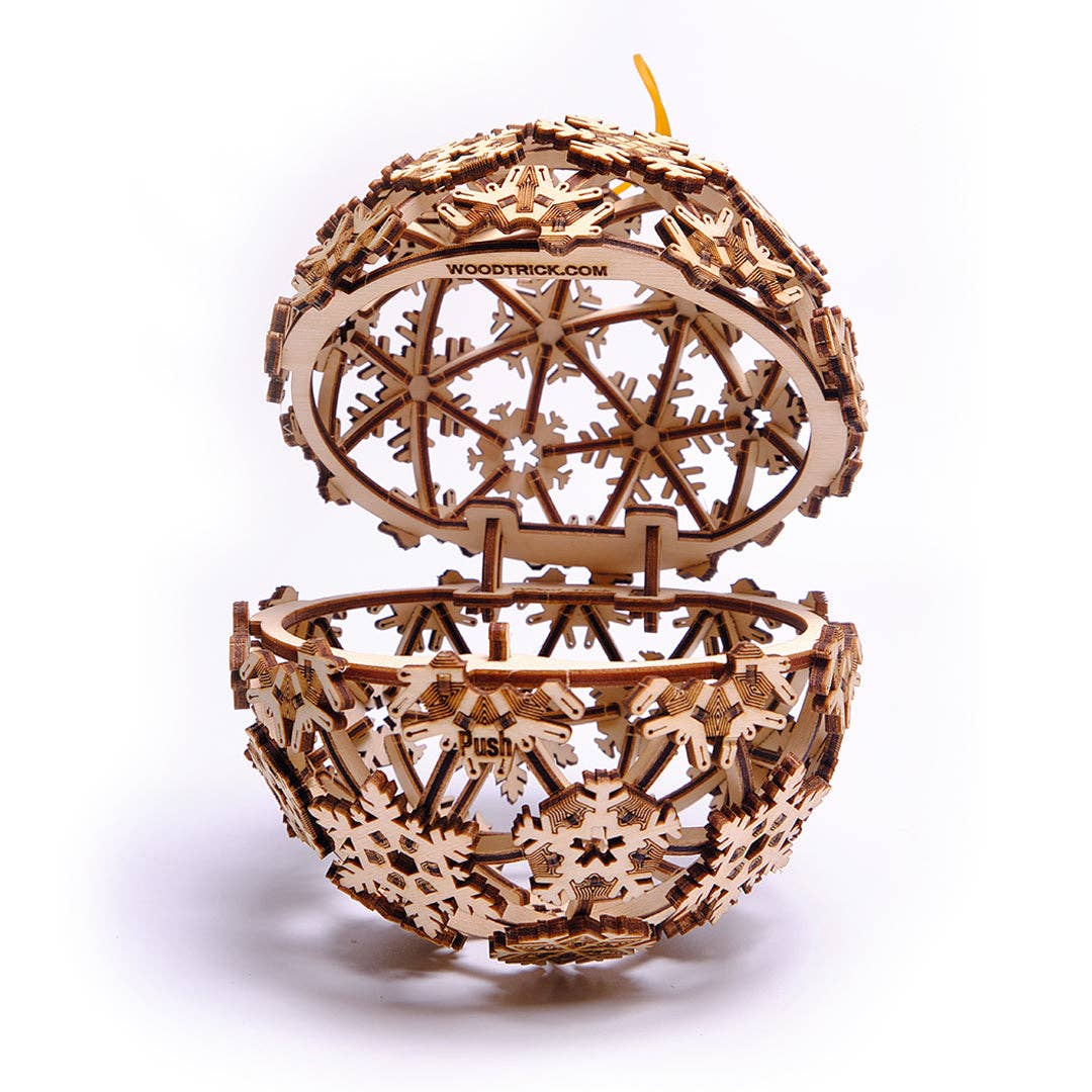 WoodTrick - Vendita all'ingrosso Kit per lavoretti fai da te - WoodTrick palla di Natale in legno modello meccanico 3D da assemblare6