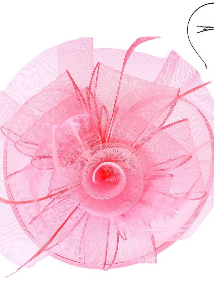 Fascinateur en maille florale à double tête H2590LPK pour la vente par anbfashion