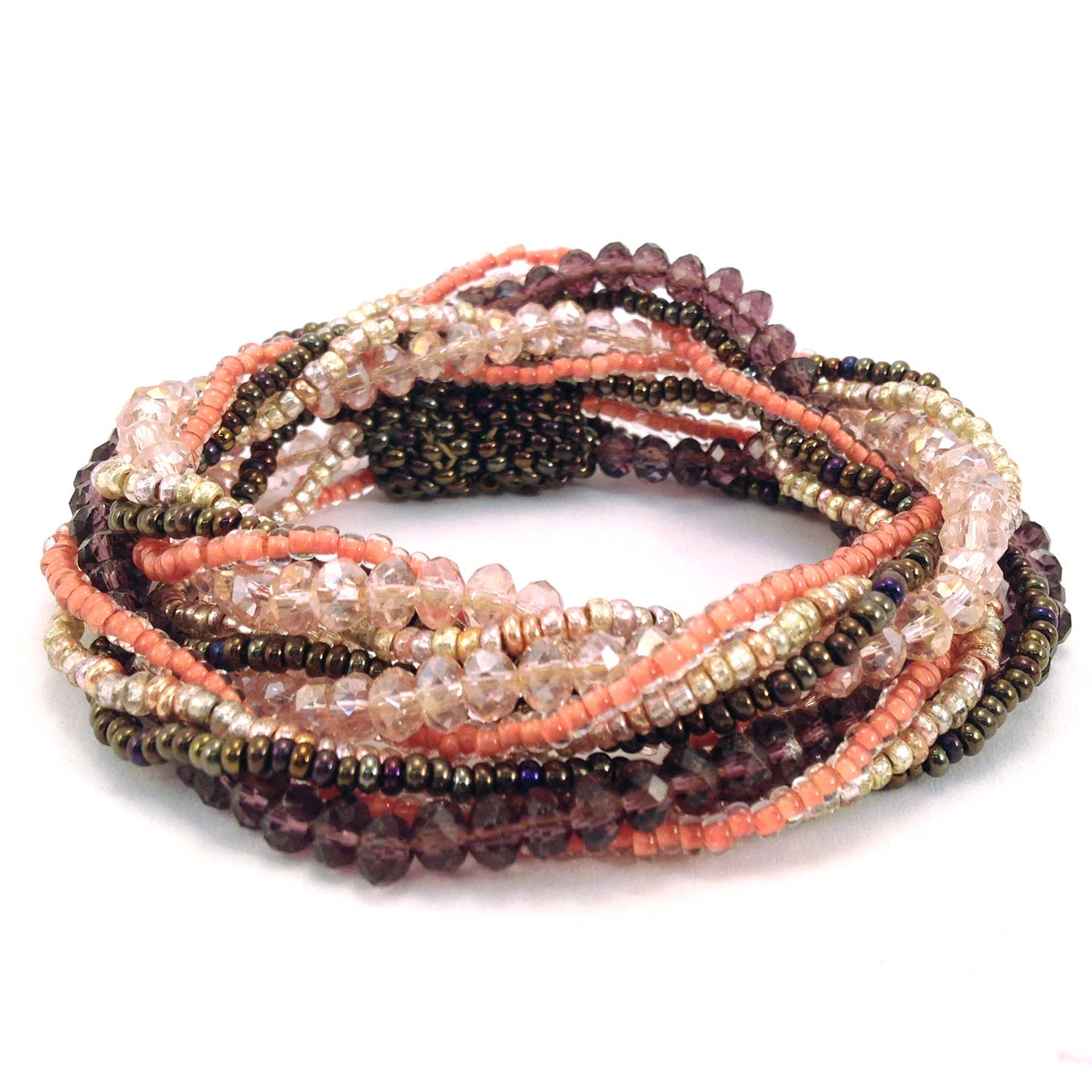 Lucia's Imports - Wholesale Beaded Bracelet - Crystal Wrap Bracelet/Necklace7