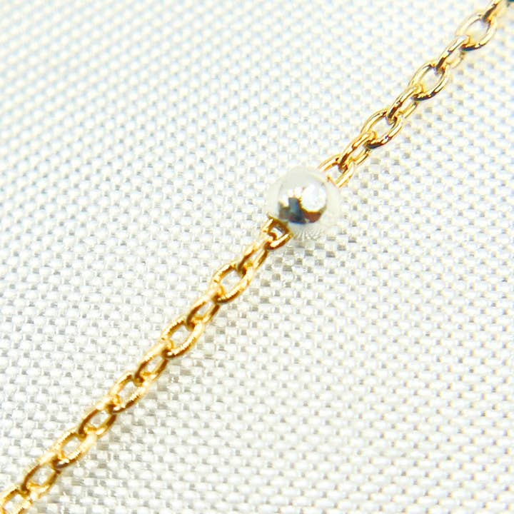 Jewels & Chains - Wholesale Link & Chain Necklace - 1186GF. 14k Gold Filled & Sterling Silver Satellite Chain