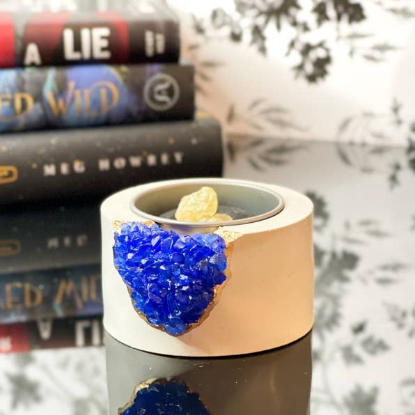 Planters Made in the USA – wholesale Incense holder – Charcoal Incense Burner Copal Resin Brass and Crystal Geode2