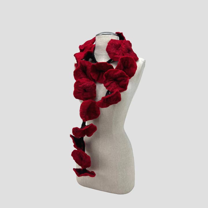 Feltiful - Wholesale Scarf - Women's - 20 Flowers Scarf, Flowers Garland or Wall Hanging13