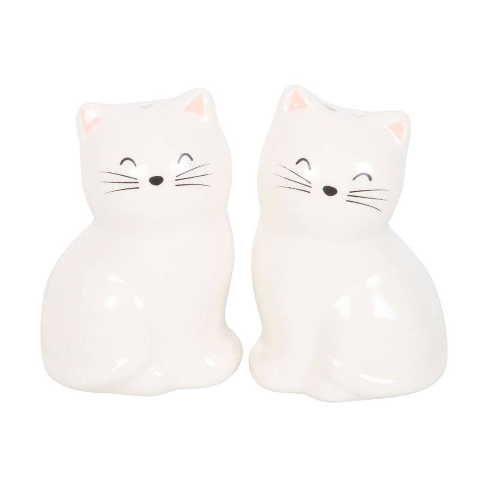 WONDER IMPORTS AUSTRALIA - Wholesale Salt & pepper shaker set - White Cat Shaped Salt and Pepper Shakers1