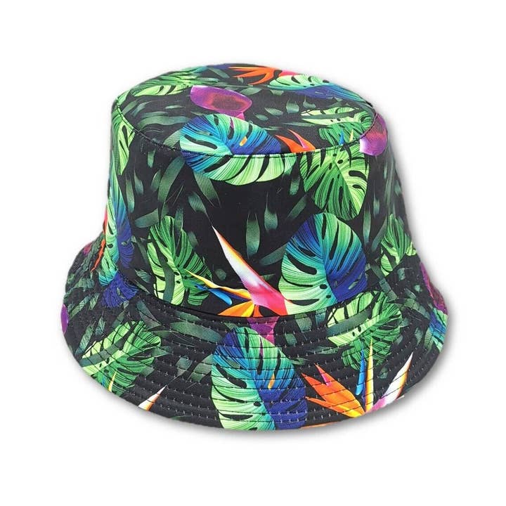 Stylex Party - Wholesale Bucket Hat - Unisex - Bucket Hat Weed Leaf Festivals Fancy Dress Costume