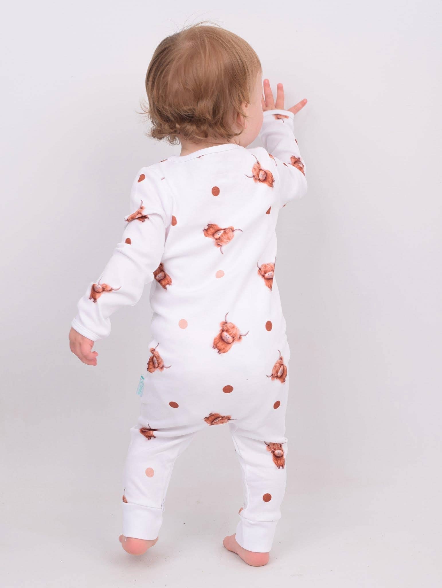 BabyMac – wholesale Sleepsuit – Baby – Highland Cow Sleepsuit4