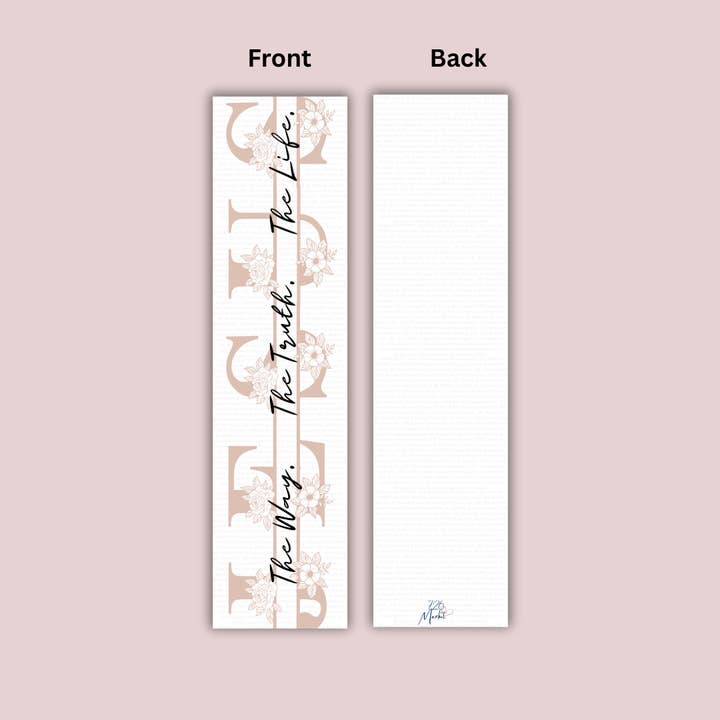 Jésus le chemin. la vérité. la vie. – Marque-page chrétien pour la vente par 726 Market