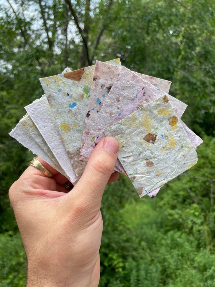 Spell Paper with HERKIMER Diamond Dust and Dried Flowers for wholesale by Earth Rare Oddities