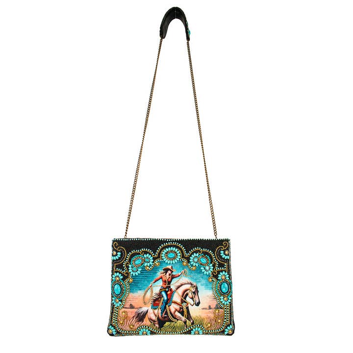 Mary Frances Accessories - Wholesale Crossbody Bag - Women's - Cowgirl Beaded and Embroidered Western Crossbody Handbag5