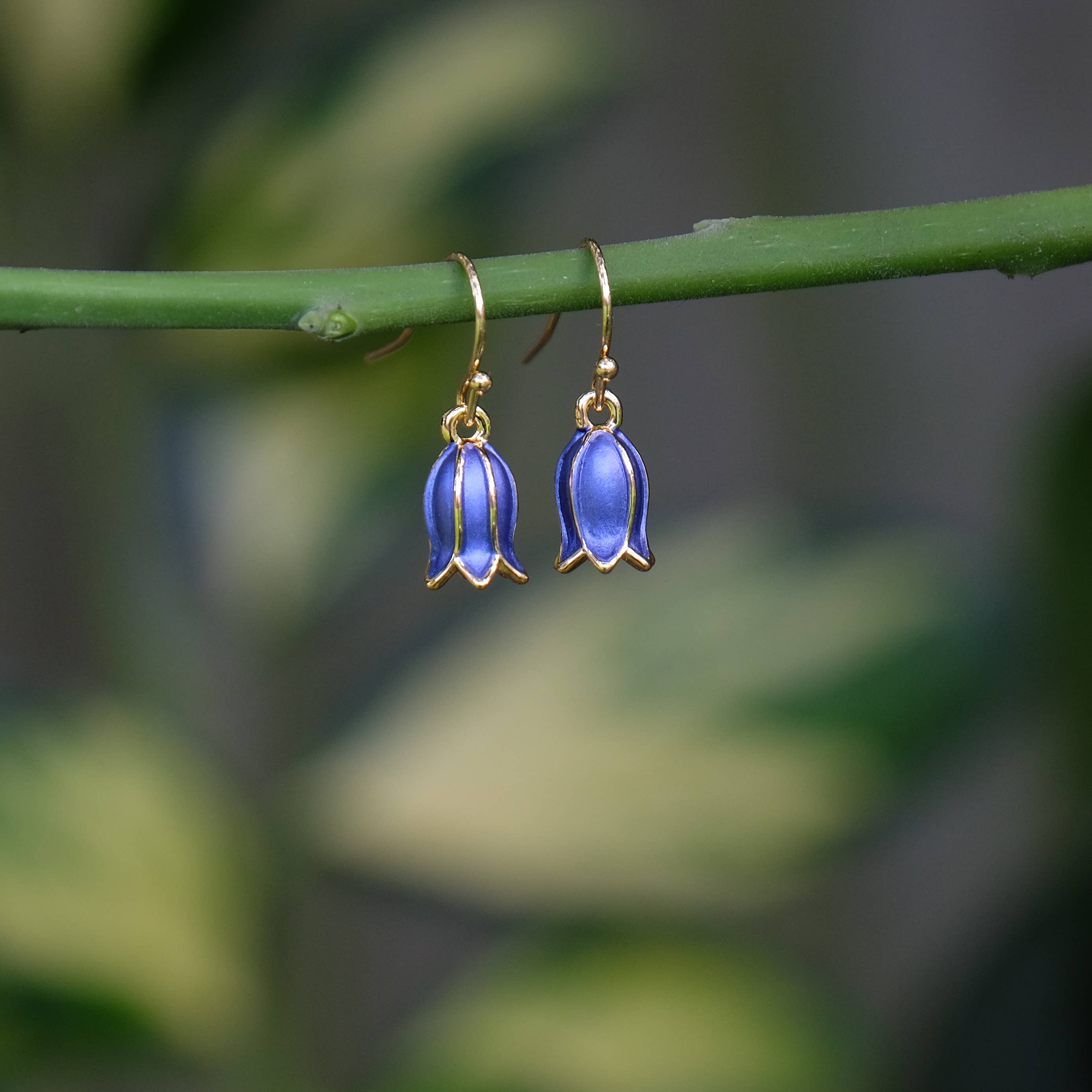 Alexander Thurlow & Co Ltd - Wholesale Dangle Earrings - Bluebell Flower Single Drop Hook Earring
