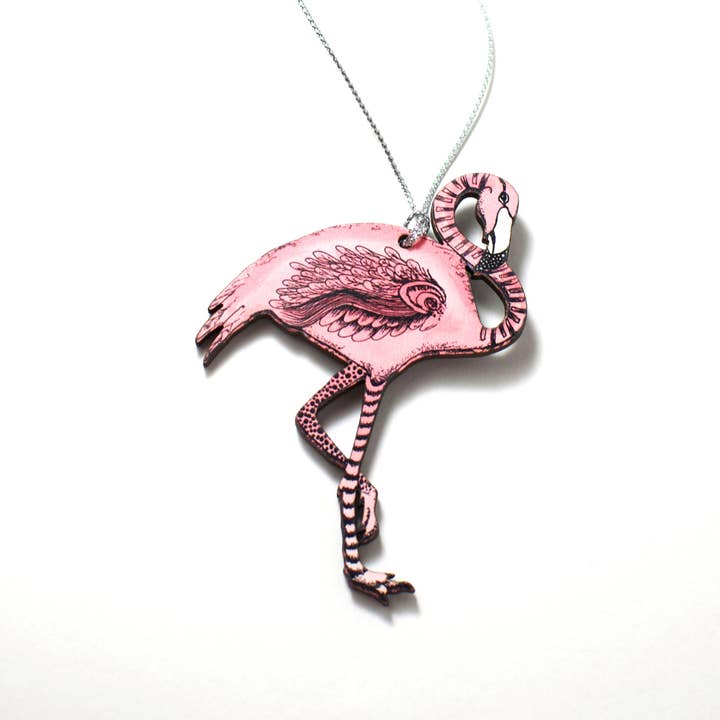 Ornamento Flamingo Rosa, Fantasia do País das Maravilhas de Alice por atacado de Katekreates