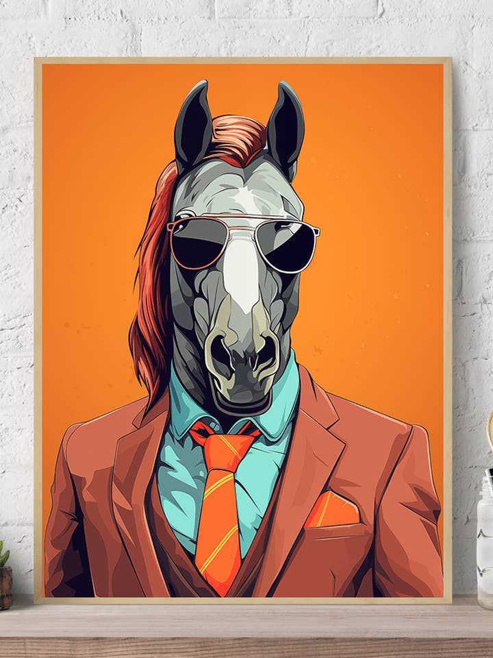 Impression murale sur toile Horse Suit pour la vente par Arttique - Artistry Canvas Prints