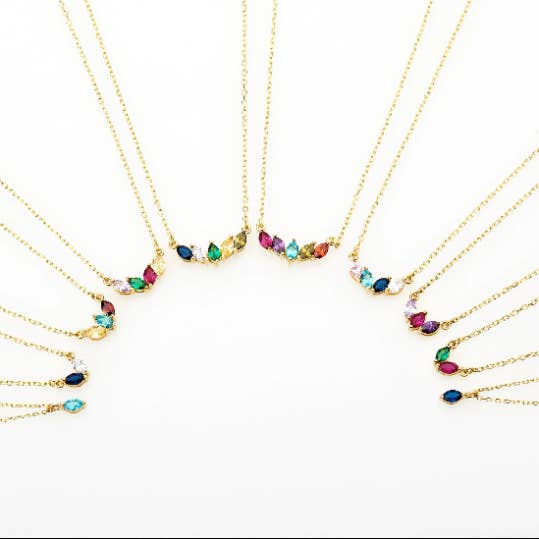 JoyPersonalized - Wholesale Pendant/Charm Necklace - Family Birthstone Necklace • Personalized Birthstone Jewelry