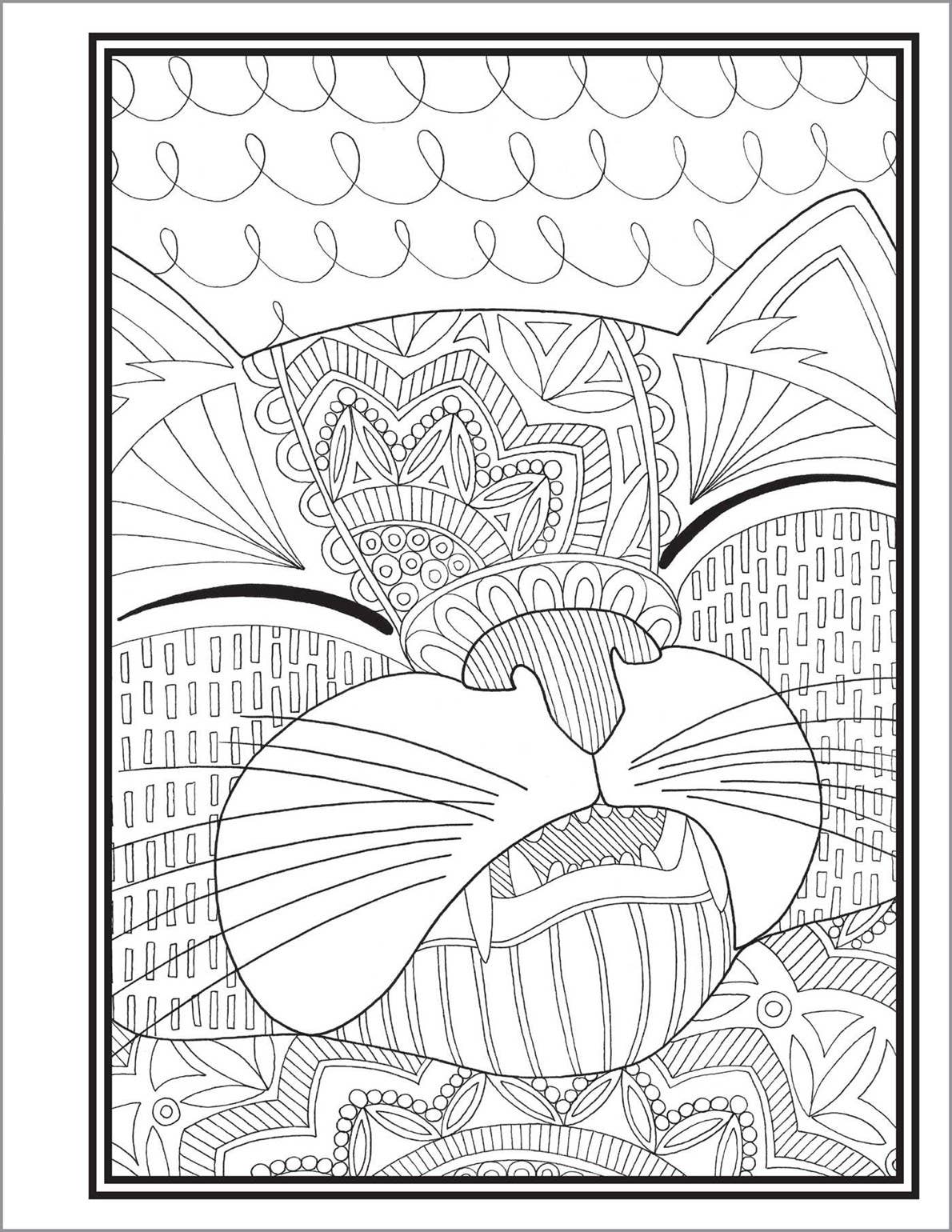 Sourcebooks - Wholesale Coloring & Activity Book - Adult - Butts, Bleps, and Beans Cat Coloring Book4