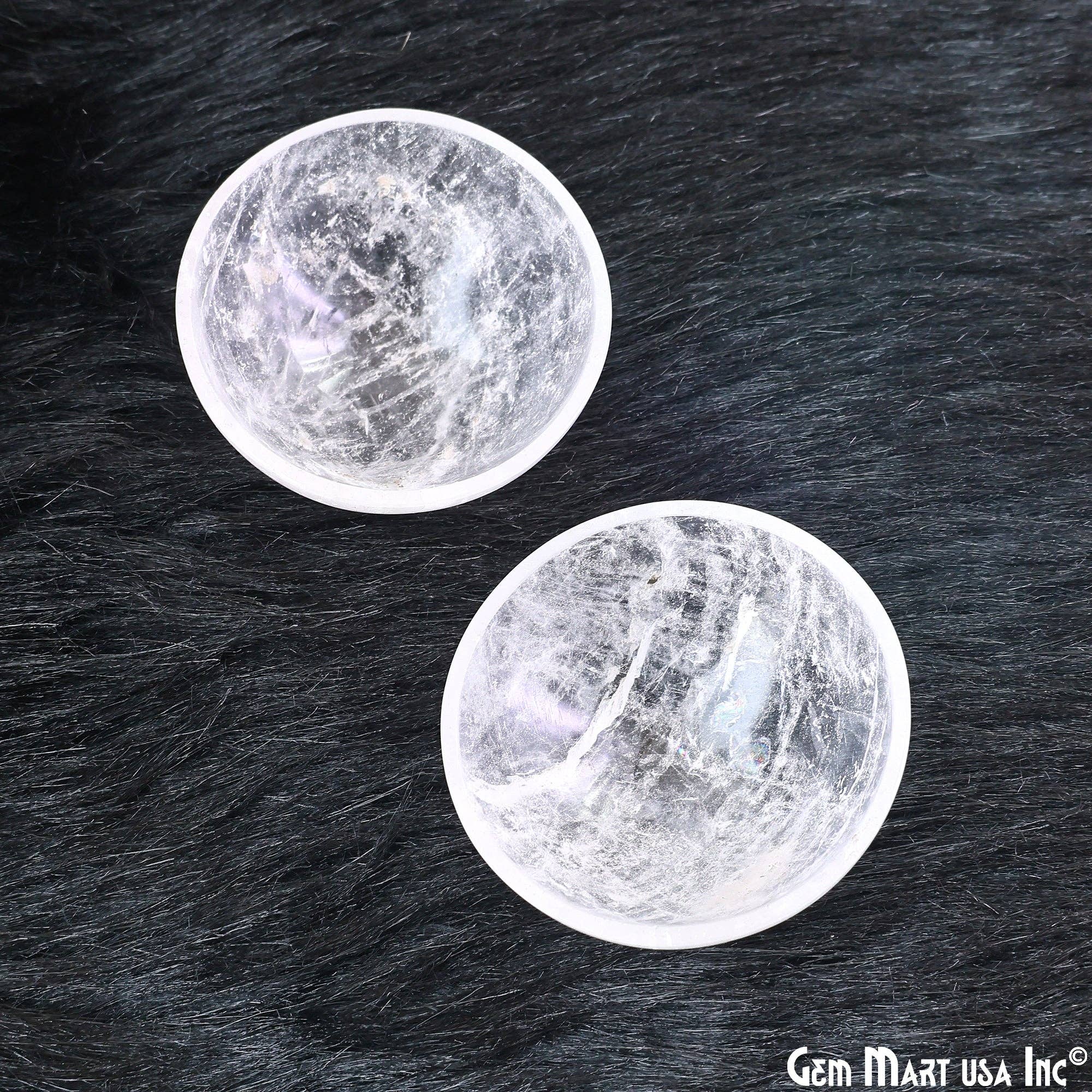 GemMartUSA – wholesale Decorative plate/dish/bowl – Natural Crystal Mini Carved Gemstone Bowl Cup 2 inch7