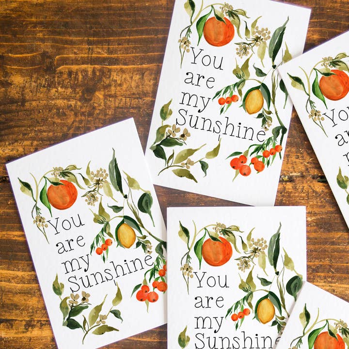 Katie Dyer - Wholesale Love Card - You are my Sunshine Greeting Card0