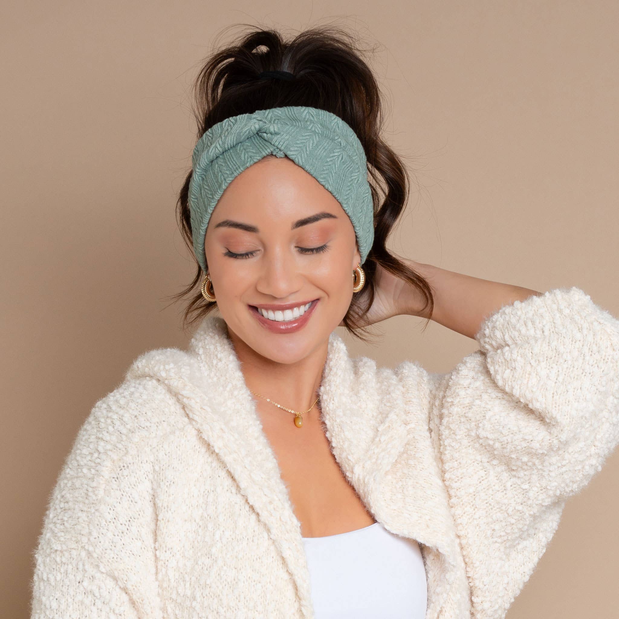 Elsie & Zoey - Vendita all'ingrosso Fascia per capelli - Donna - Fascia per capelli leggera Chandler Textured Twist per il freddo4