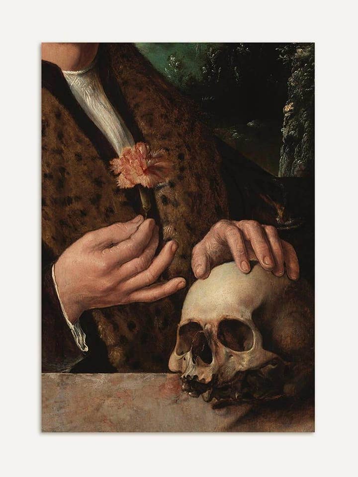 Vanitas – Dark Academia kunstdruk voor wholesale door Modern Antique Prints