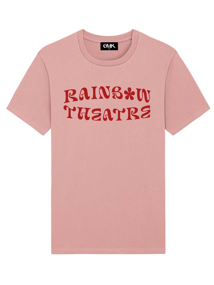 RAINBOW THEATRE VINTAGE PINK T-SHIRT for wholesale by GOOD MORNING KEITH