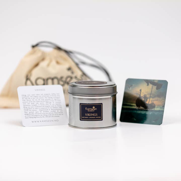 VIKINGS- Soy wax & Paraben free Vegan Scented Candle for wholesale by KAMSEEN