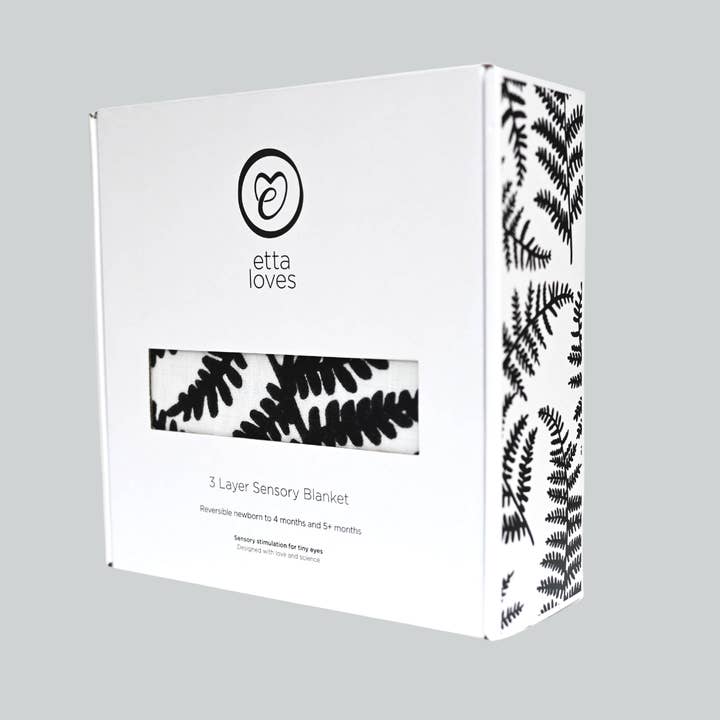 Etta Loves USA - Wholesale Bedding Blanket - Kids & Baby - PLANT PRINT MUSLIN BLANKET - reversible newborn to 4 months / 5+ months3