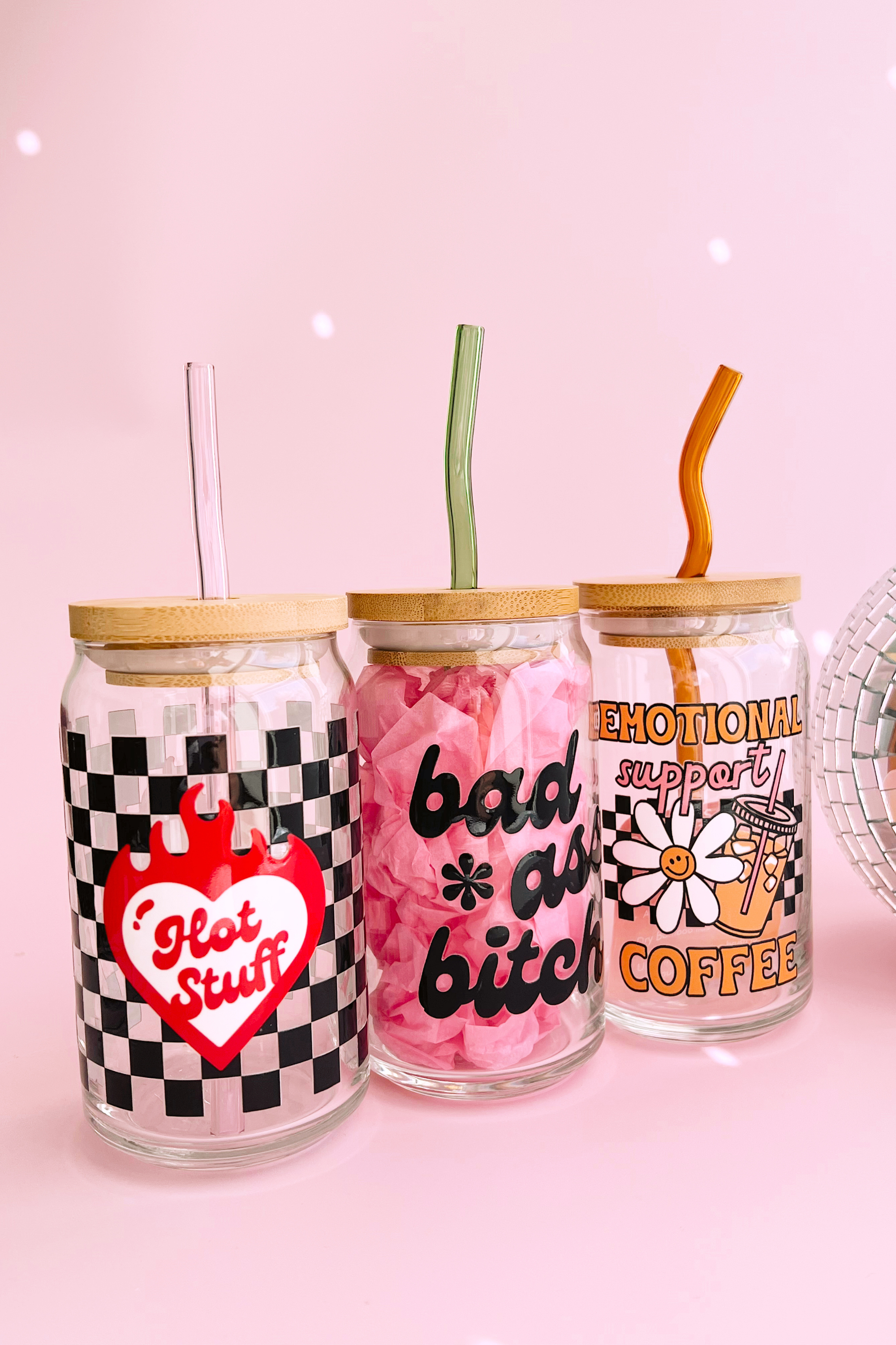 Golden Hour Designs - Vendita all'ingrosso Cannuccia - Cannucce ondulate in vetro, riutilizzabili, colorate, stravaganti, divertenti, da cucina1