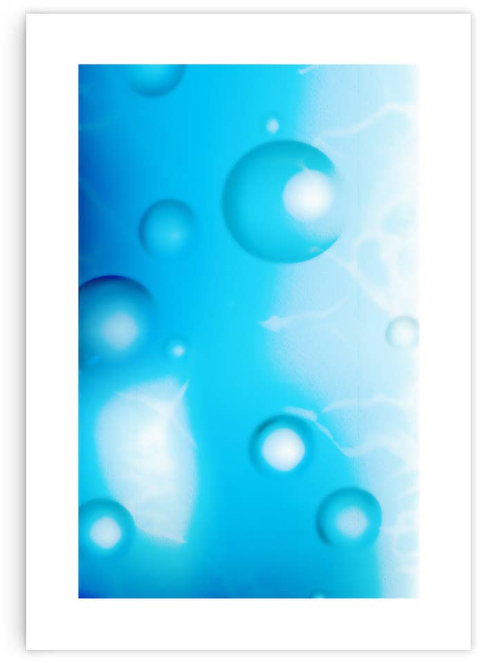 EAUX BLEUES EN GROS PLAN pour la vente par nordhaus