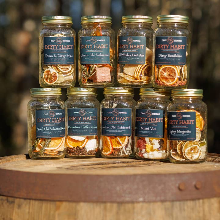 Dirty Habit Cocktails - Wholesale Cocktail Mix/Syrup - 24 Whiskey/Bourbon Mixed Case