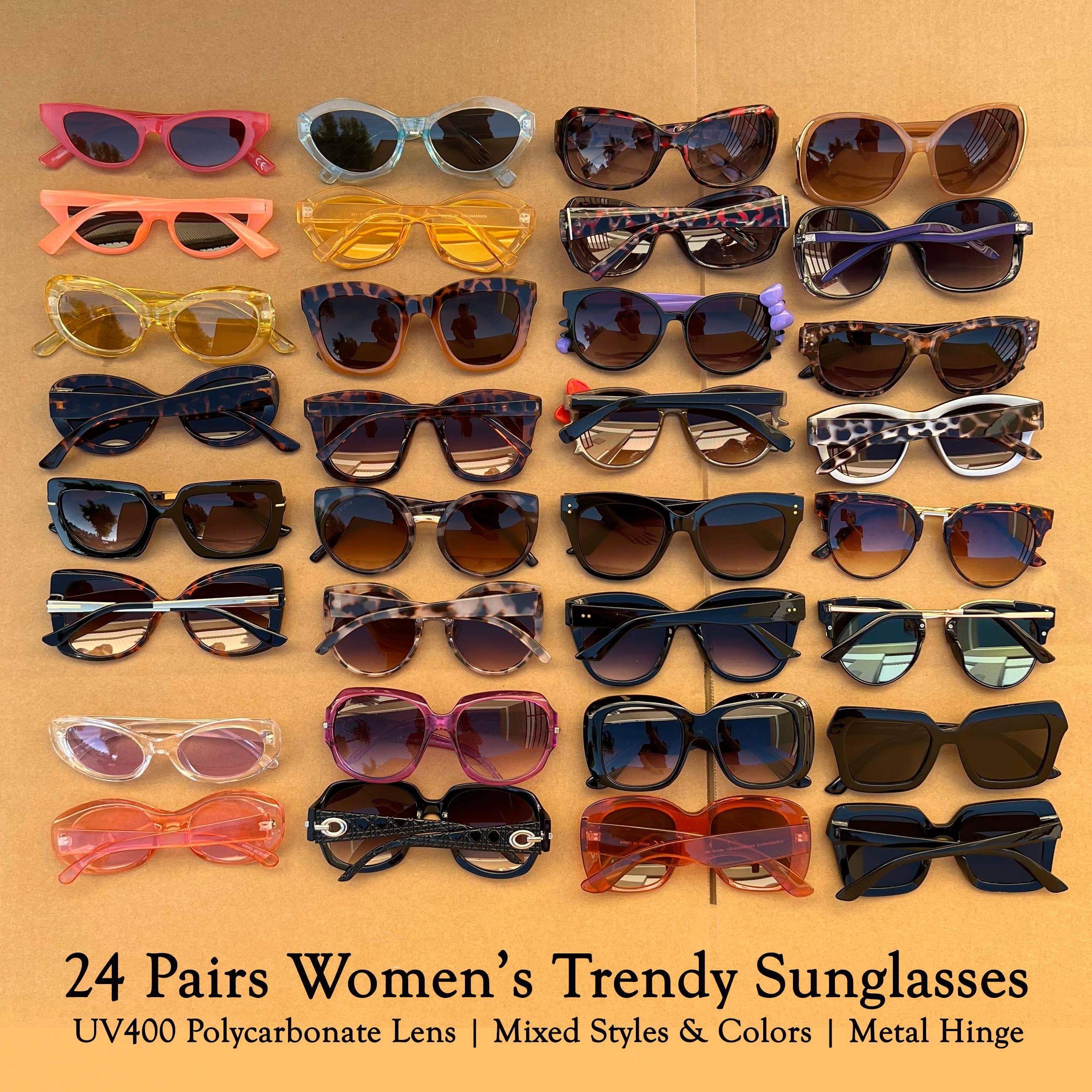 Trio Trading – Engroshandel Solbriller - Dame – Blandede solbriller til kvinder stil2