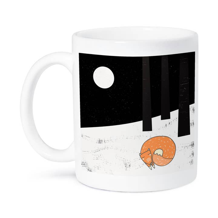 3dRose - Wholesale Coffee Mug - 3dRose, Fox animal winter sledding forest snow illustration, Mug8