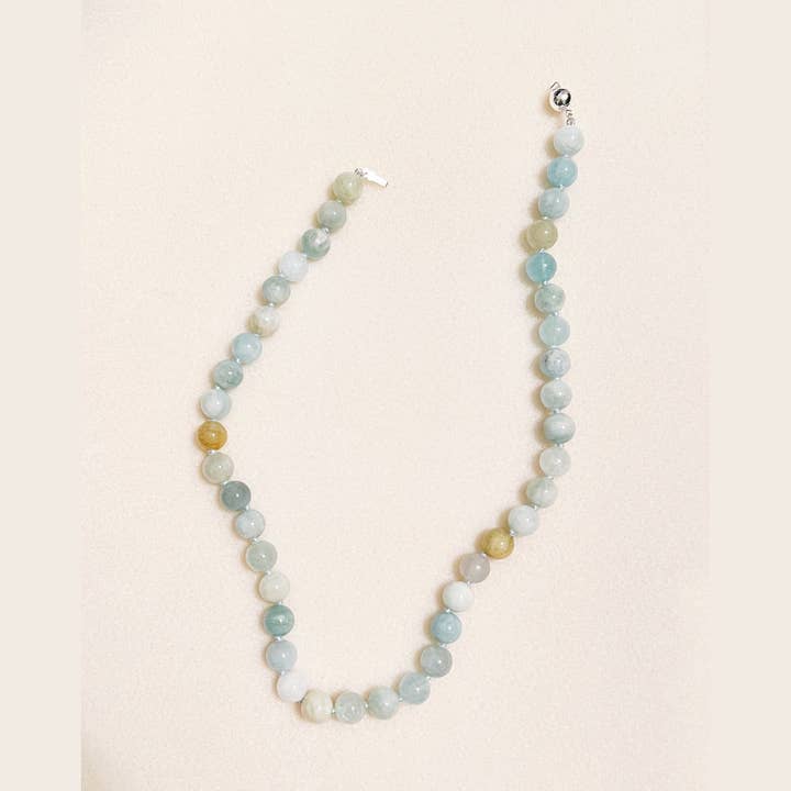 Kugel-Halskette-Aquamarin für den Großhandel von Wendy Faye