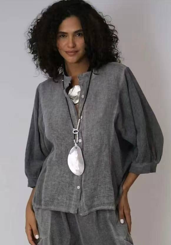 LÉA & LUC – wholesale Shirt – Women’s – 100% Linen Shirt REF. 923034