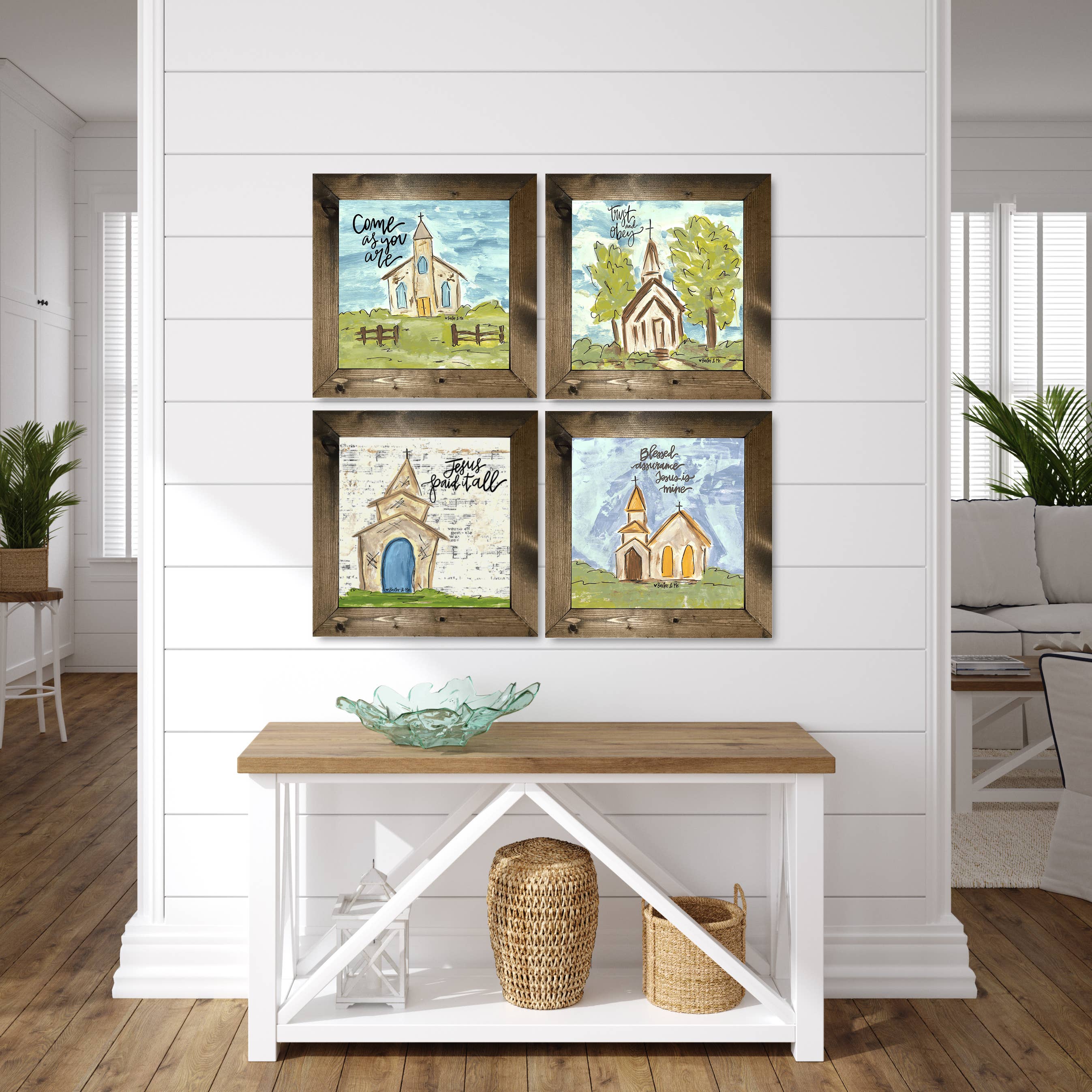 Baxter & Me - Wholesale Art Print - Jesus Paid It All - Framed Art2