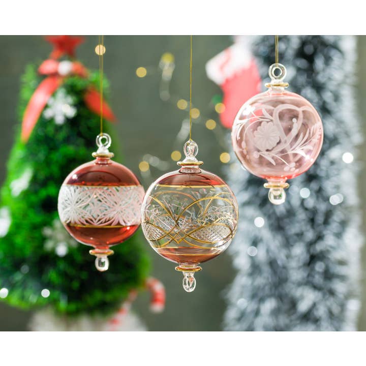 LesTroisPyramides - Wholesale Ornament - Blush Pink Christmas Ornaments for Christmas tree decoration