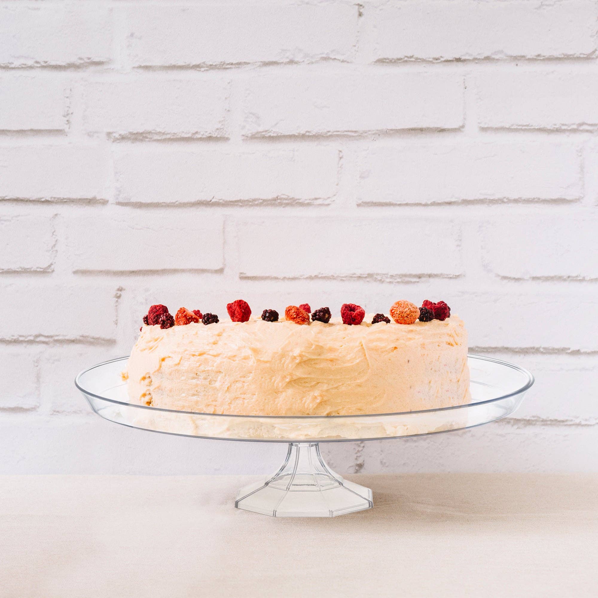 Smarty had a Party - Wholesale Cake Stand - 10.5" Clear Small Round Plastic Cake Stand - 1 pc8